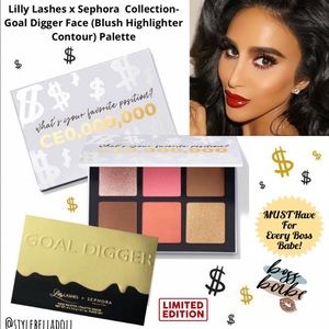 🆕 Lilly Lashes x Sephora Goal Digger Face Blush Highlighter Cont